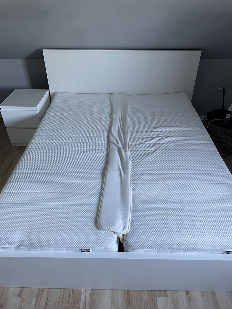 Dwa materace piankowe 80x200, twardy i średnio twardy