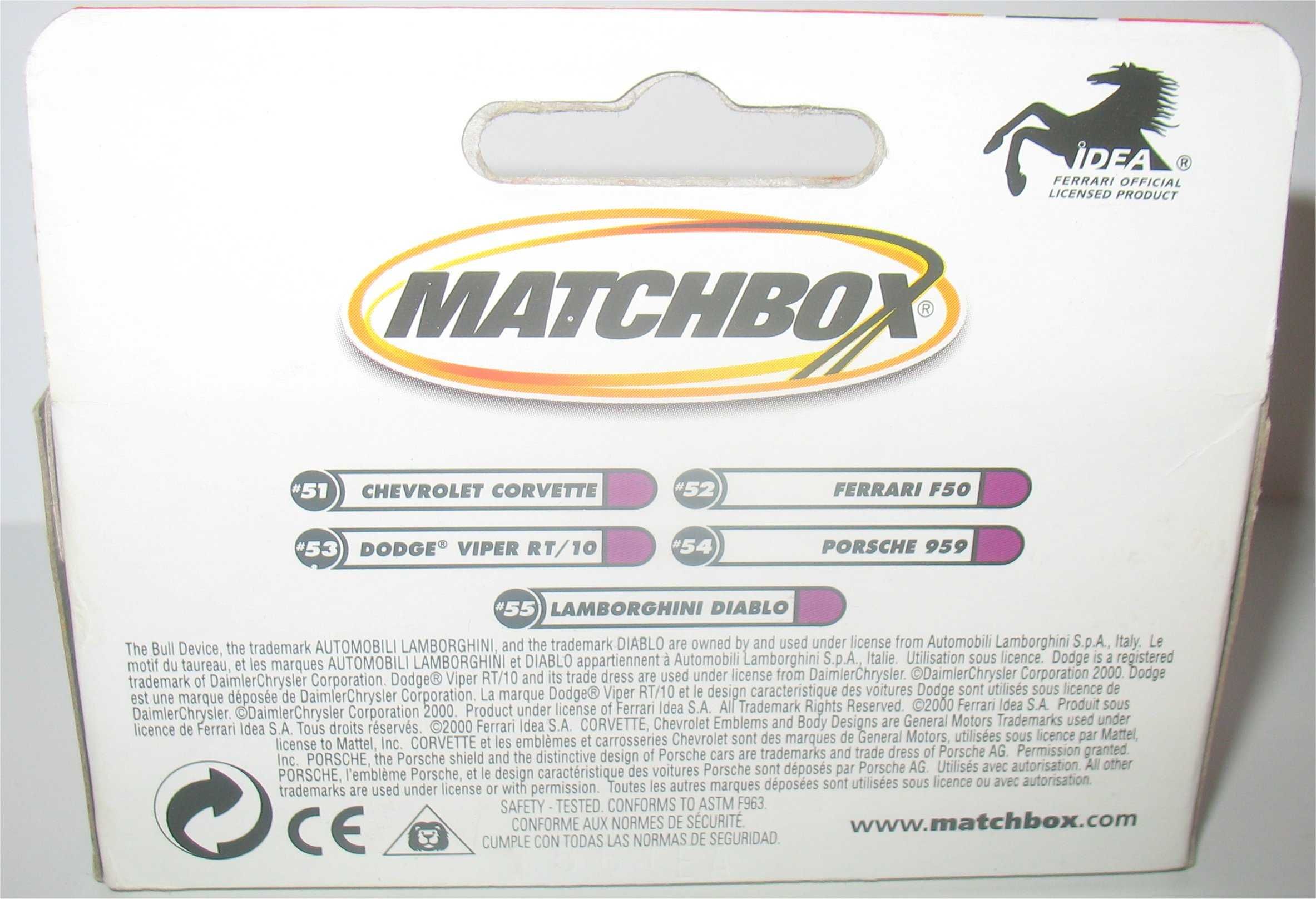 Matchbox - Ferrari F50 (2001)