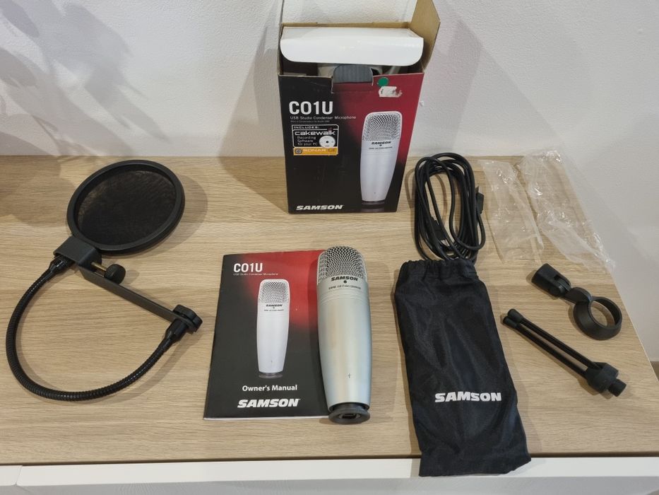 Samson c01u usb studio condenser microphone + Pop Filter