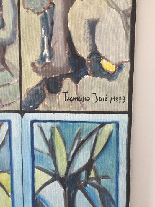 Pintura a óleo sobre tela