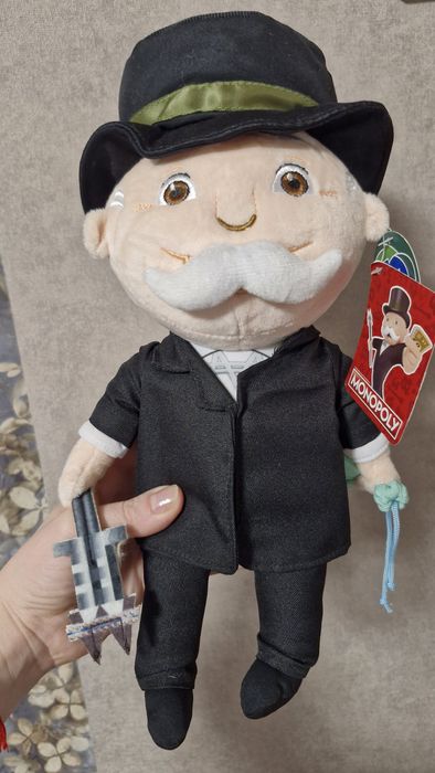 Игрушка мягкая мистер Монополия плюшевая