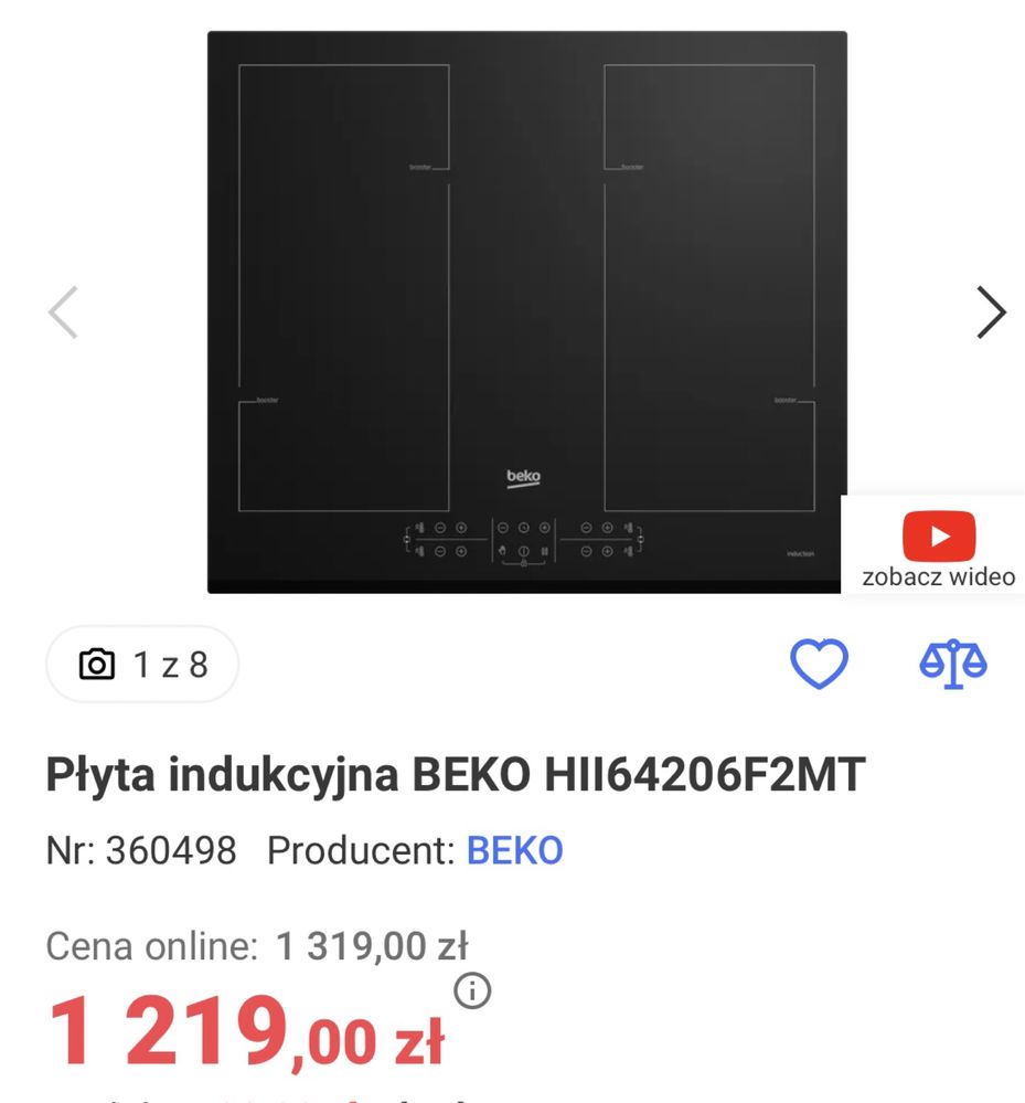 Płyta indukcyjna BEKO HII64206F2MT