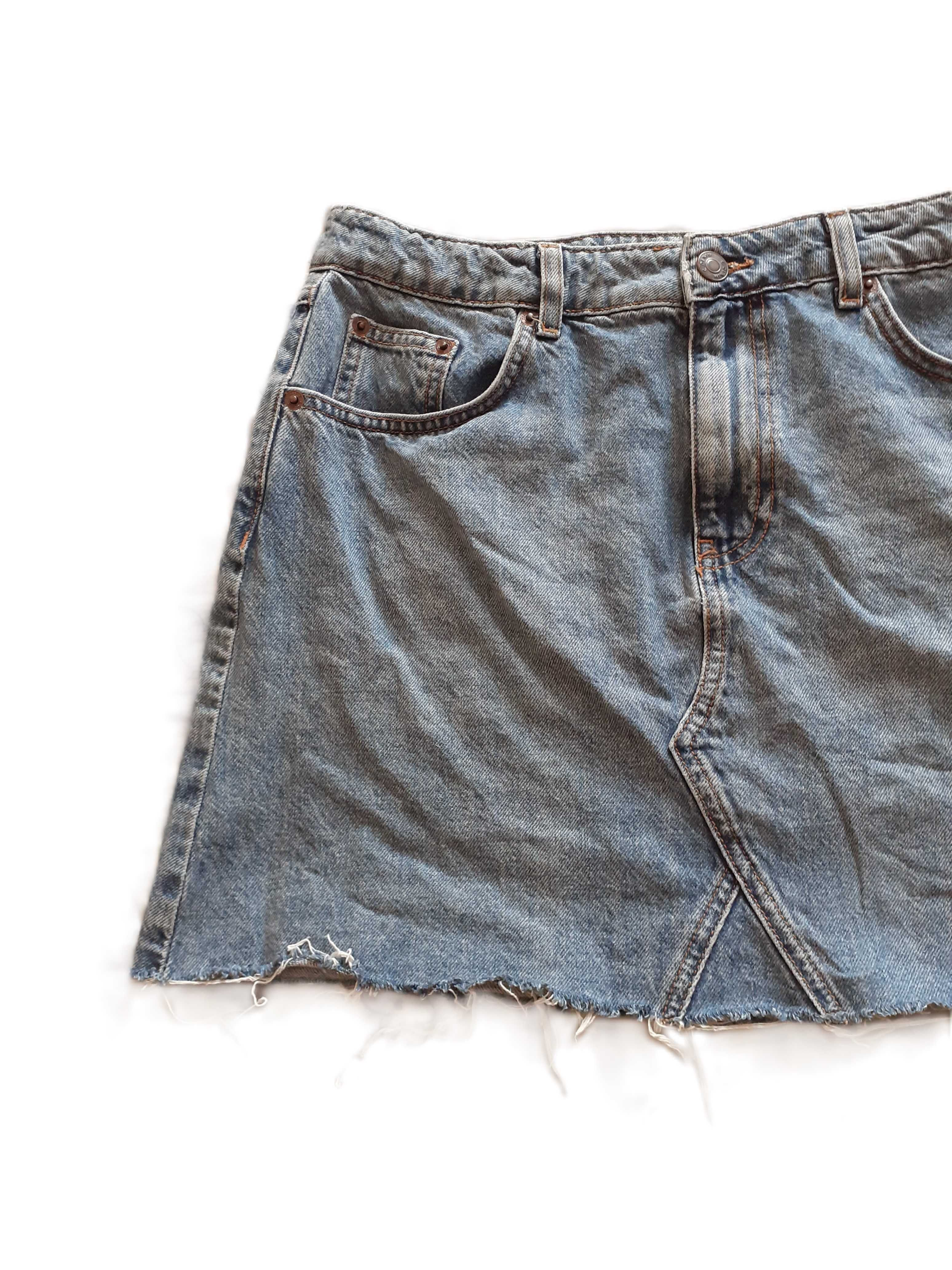 40 Spódnica dżinsowa jeansowa krótka mini styl Y2K vintage retro Cubus