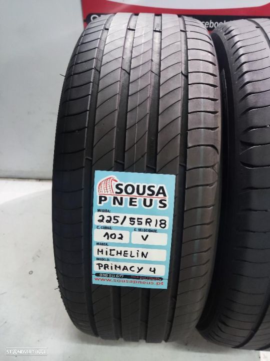 2 pneus semi novos 225-55R18 michelin - oferta dos portes