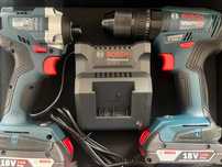 BOSCH Wkrętarka +zakrętarka GDR +GSB 18V +aku+ład.=komplet