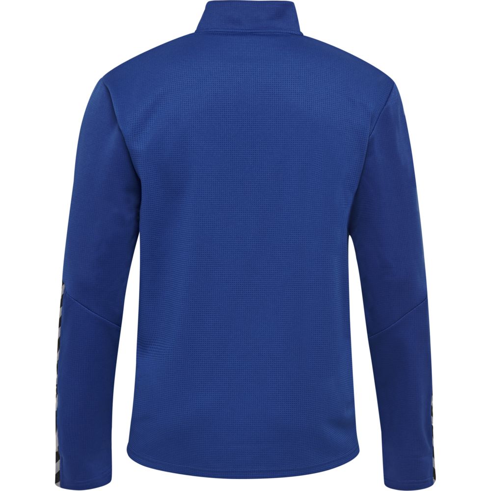 116 Hummel niebieska bluza sportowa piłkarska zamek cienka treningowa