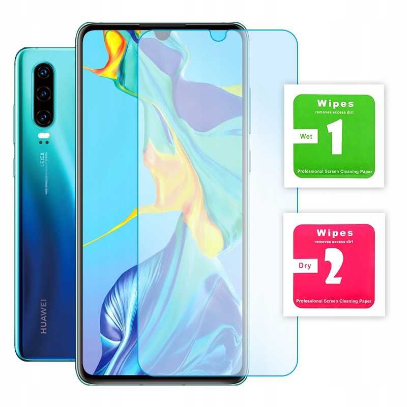 Etui Case Flip Clear View do Huawei P30 + Szkło Hartowane