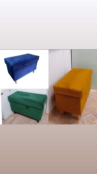 Pufa podnóżek otwierana Skrzynia ze schowkiem 60