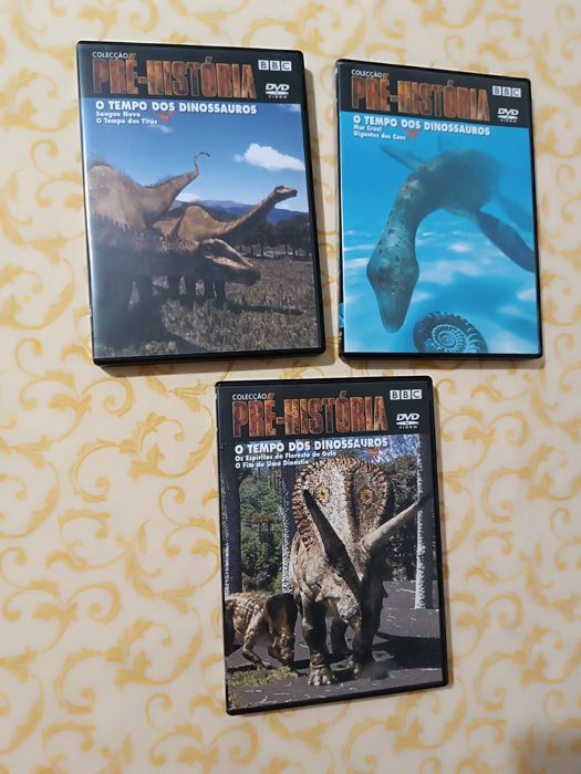3 DVD's. Coleção Pré História. Dinossauros