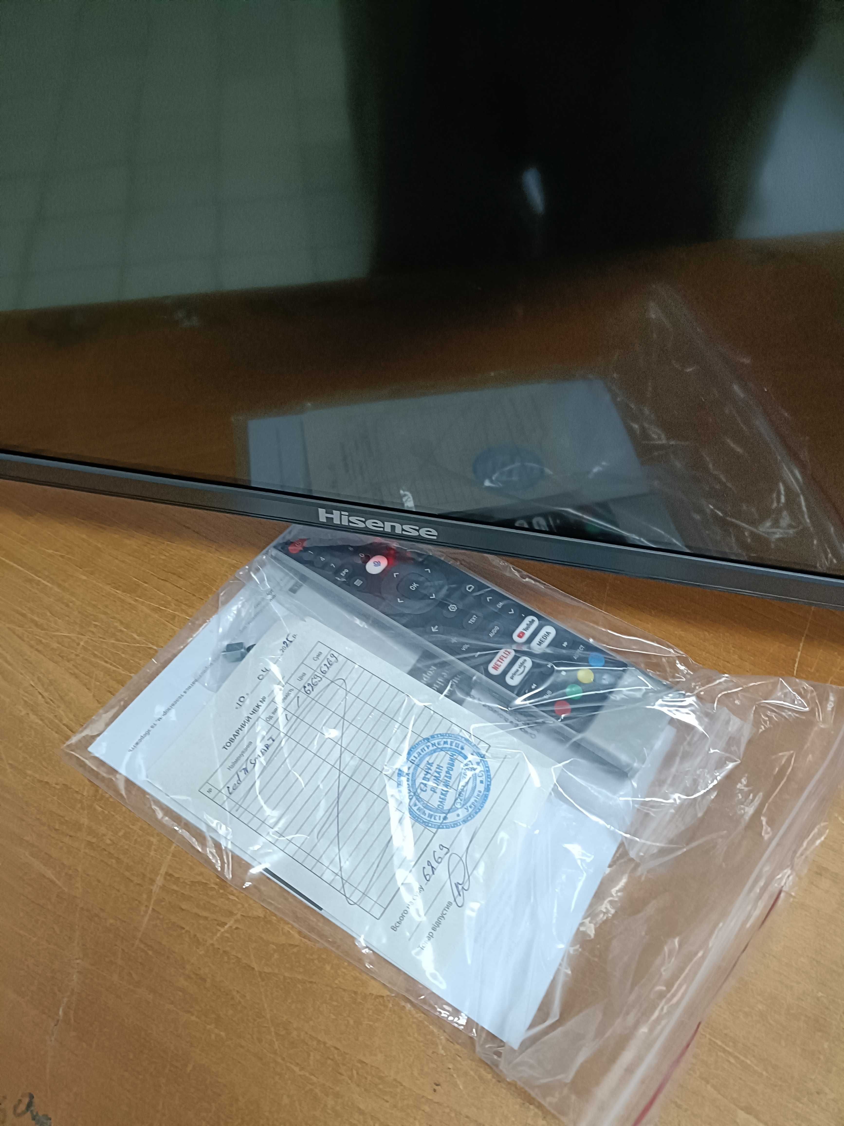 HISENSE SMART 34" | Android 15, 2/16GB + Голосовий Пульт Bluetooth