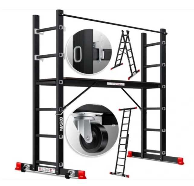 Drabina/ rusztowanie aluminiowe do 150 kg