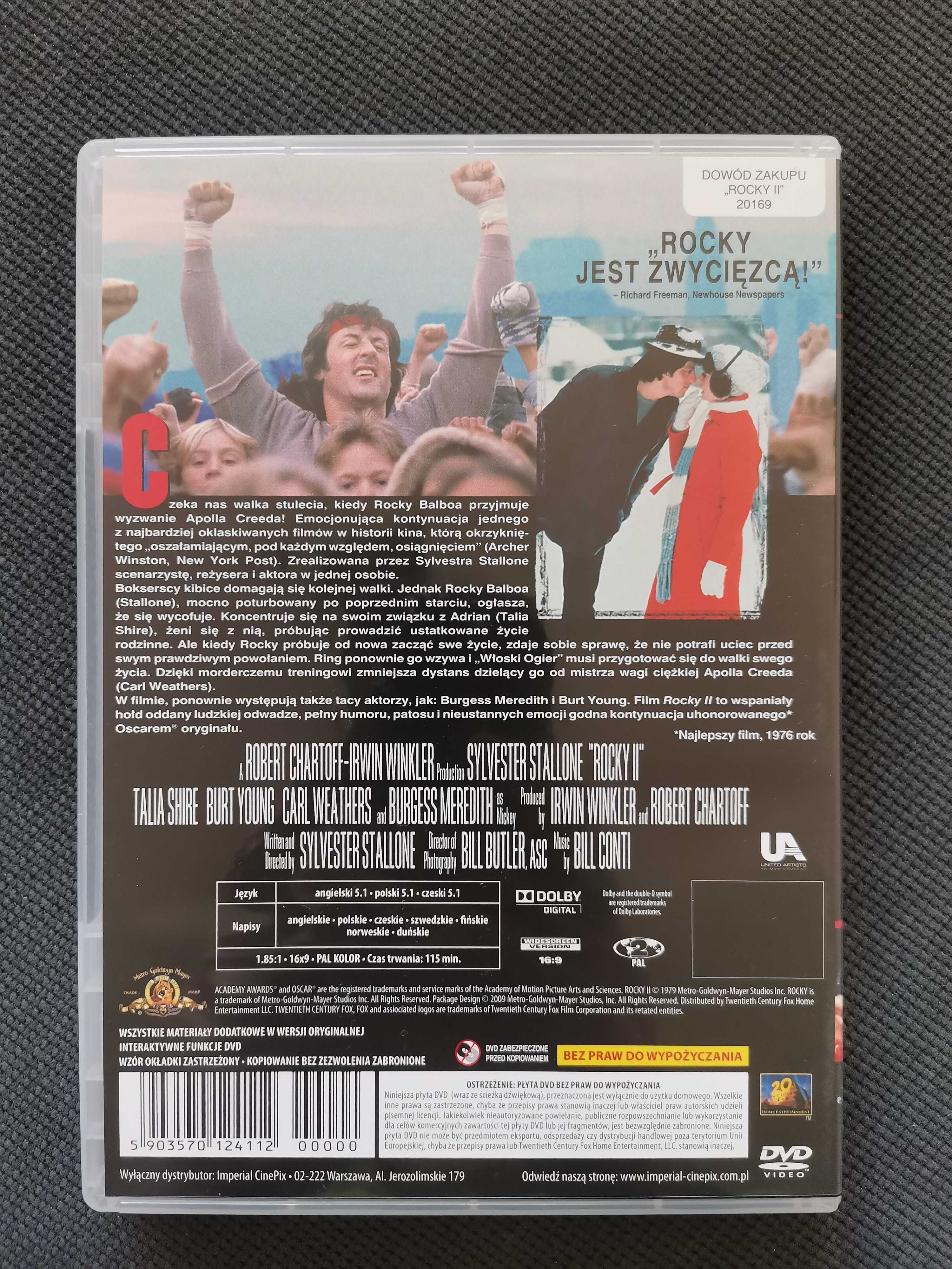 Rocky II – film na DVD