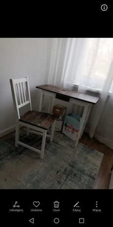 Stół i krzesło biurko toaletka