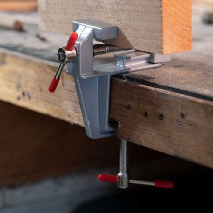 Mini IMADŁO STOŁOWE MODELARSKIE Imadełko 35 mm Aluminiowe Lekkie ŚCISK