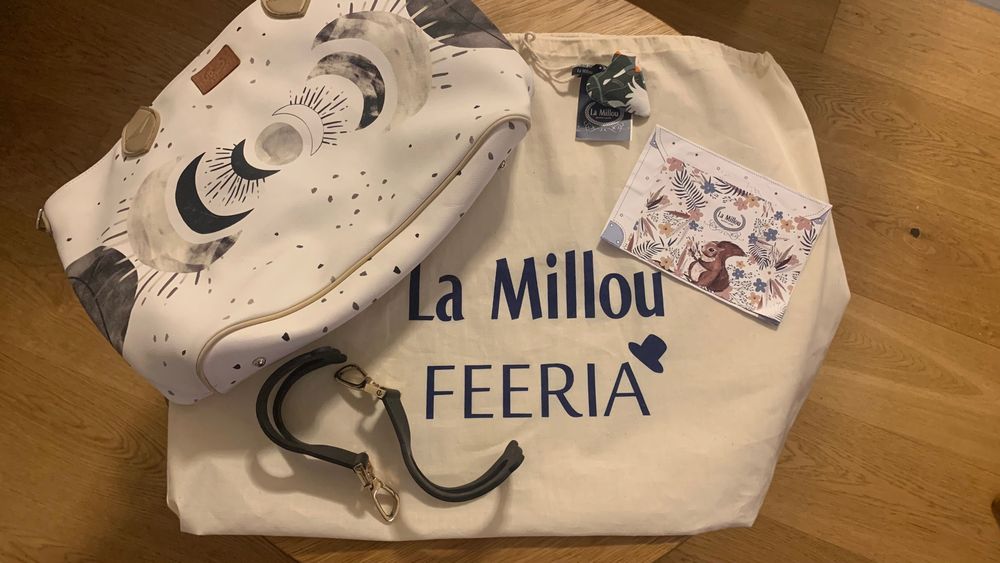 Torba Feeria La Millou Bright Luna Medium + zaczepy do wózka