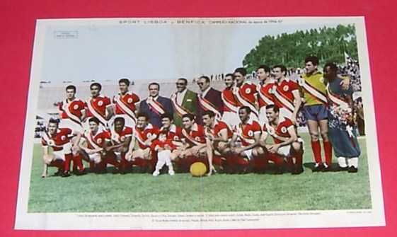 BENFICA - Campeão Nacional e da Taça de Portugal 1954/55
