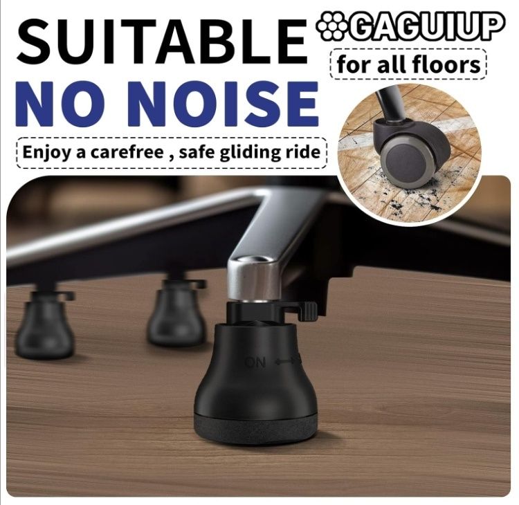 Ślizgacze zamienne (Bell Glides) do krzeseł biurowych, zestaw 5 sztuk