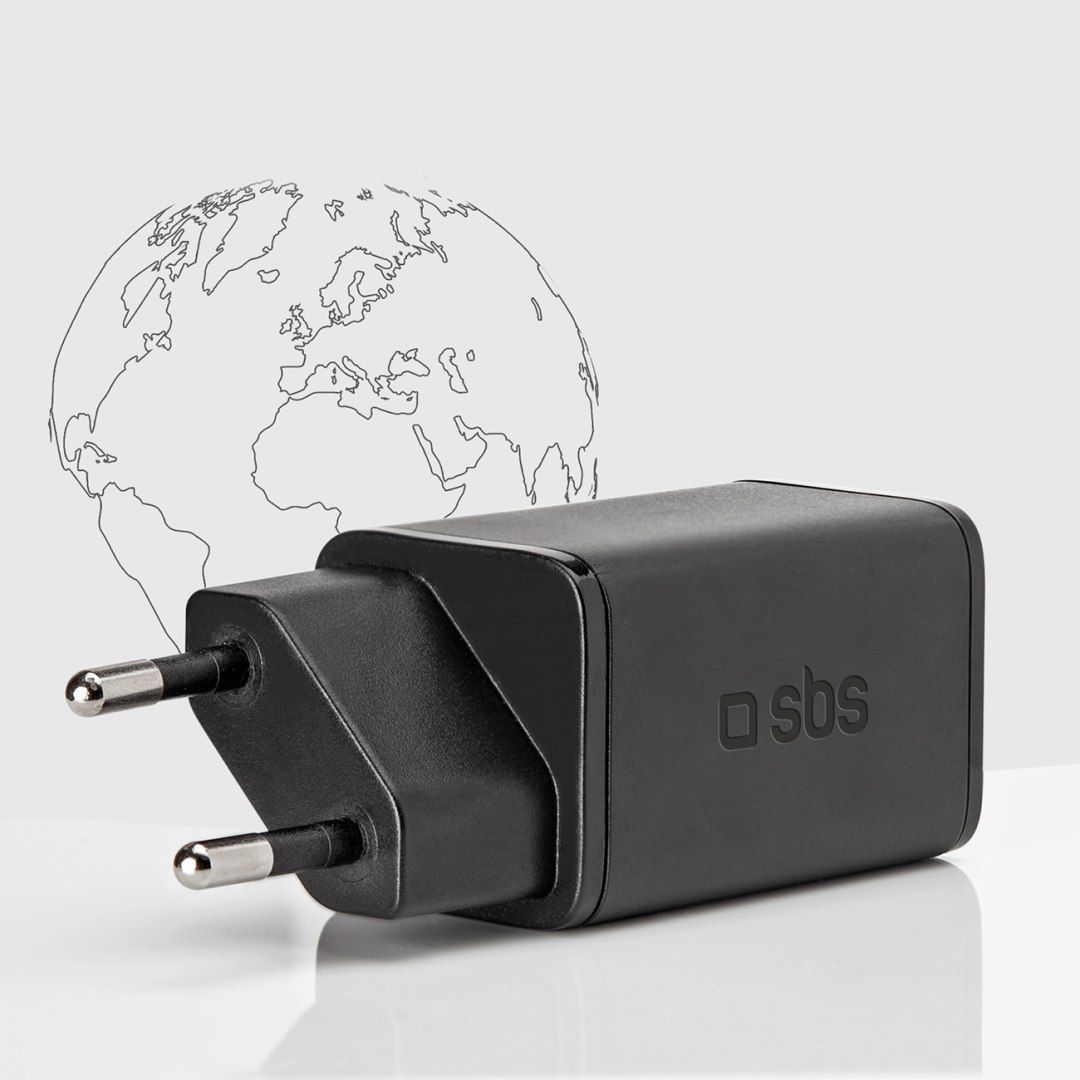 Ładowarka sieciowa Power Delivery GaN USB-C 45W - czarna