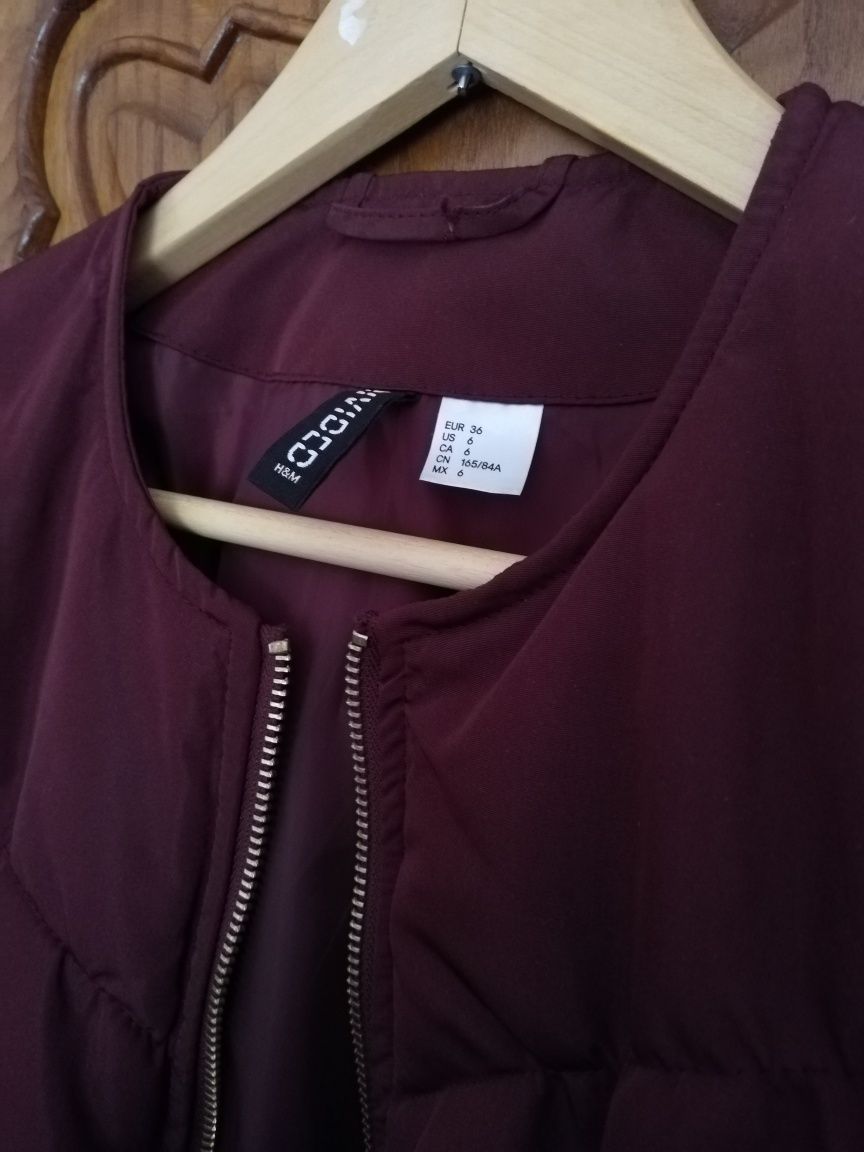 Casaco bomber Bordeaux H&M