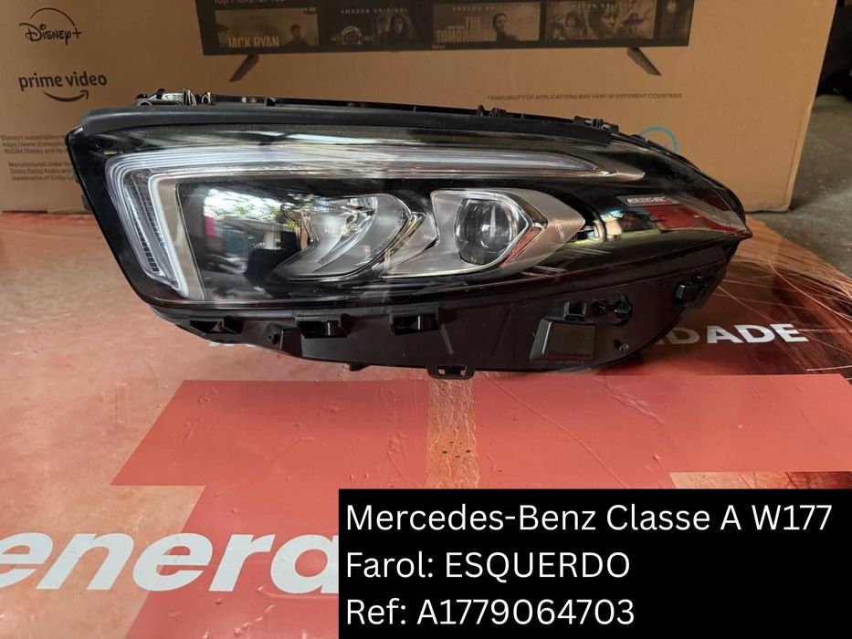 Farol LED original Mercedes-Benz Classe A W177 lado esquerdo A177906