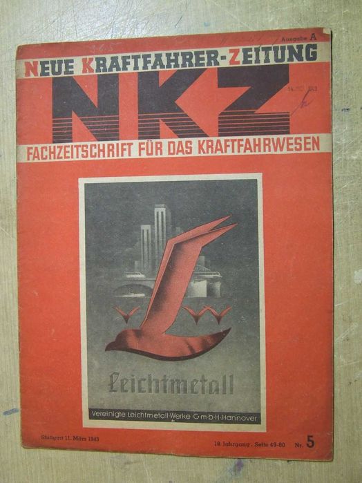 Wojenna Gazeta Kierowców  NKZ nr5 1943r