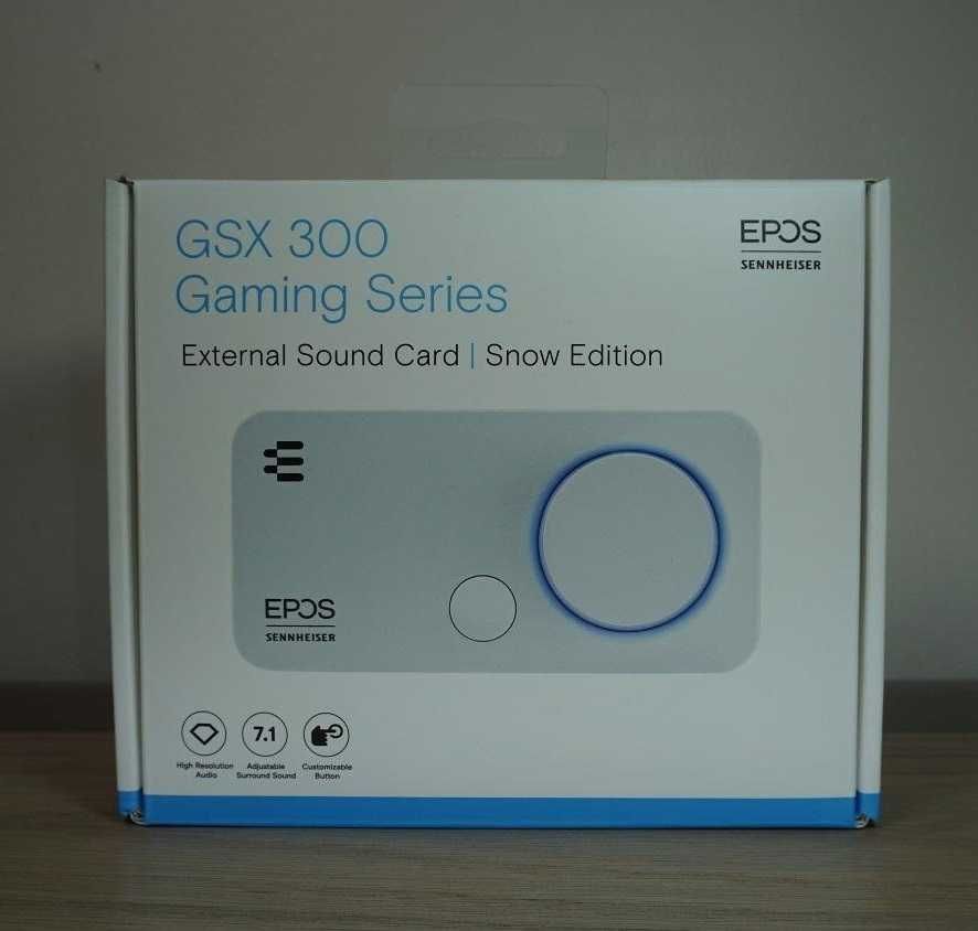 Zewnętrzna karta dźwiękowa dla graczy Sennheiser EPOS GSX 300 biała