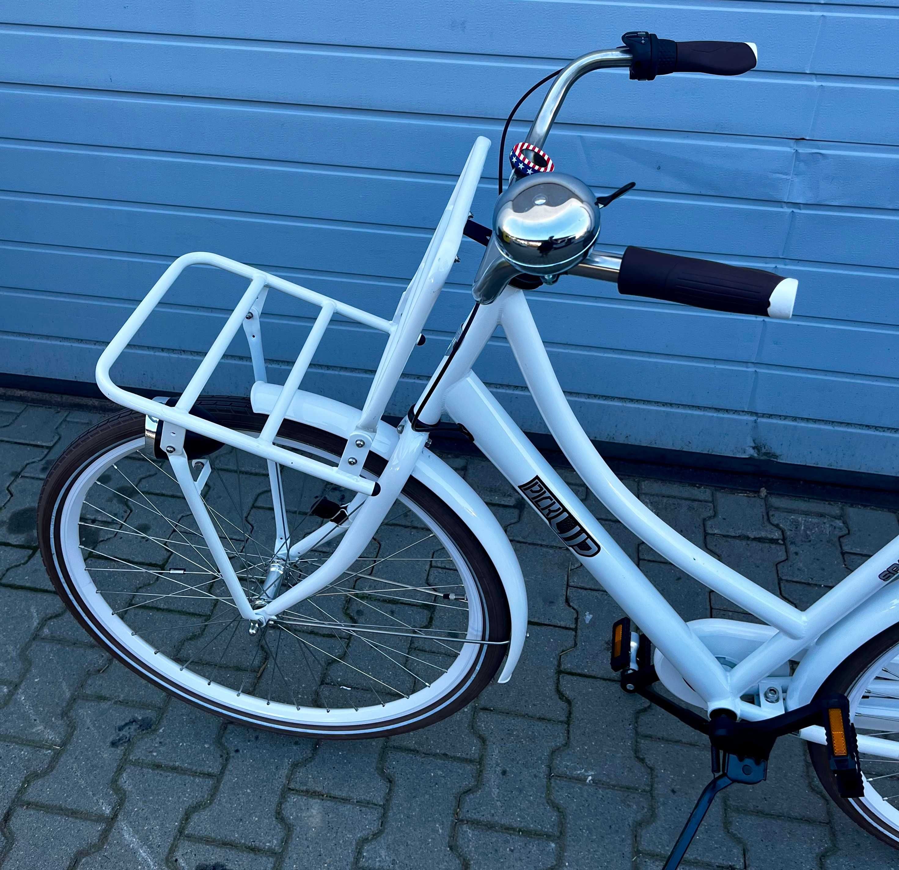 Rower miejski holenderski - Sparta Pick-Up Rozmiar 49 - biały jak NOWY