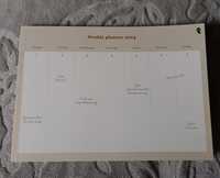 Kalendarz podzielony na dni tygodnia