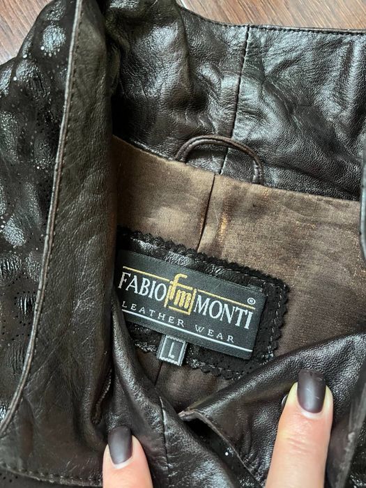 Куртка шкіряна вінтажна