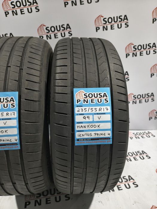 2 pneus semi novos 235-55R17 Hankook - Oferta dos portes