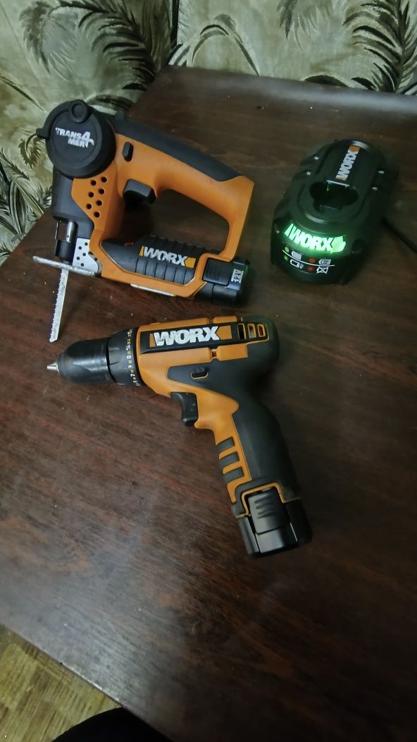 Шуруповерт лобзик  worx бу из германии