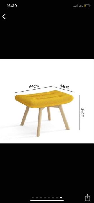 Fotel Skandynawski (uszak + podnozek