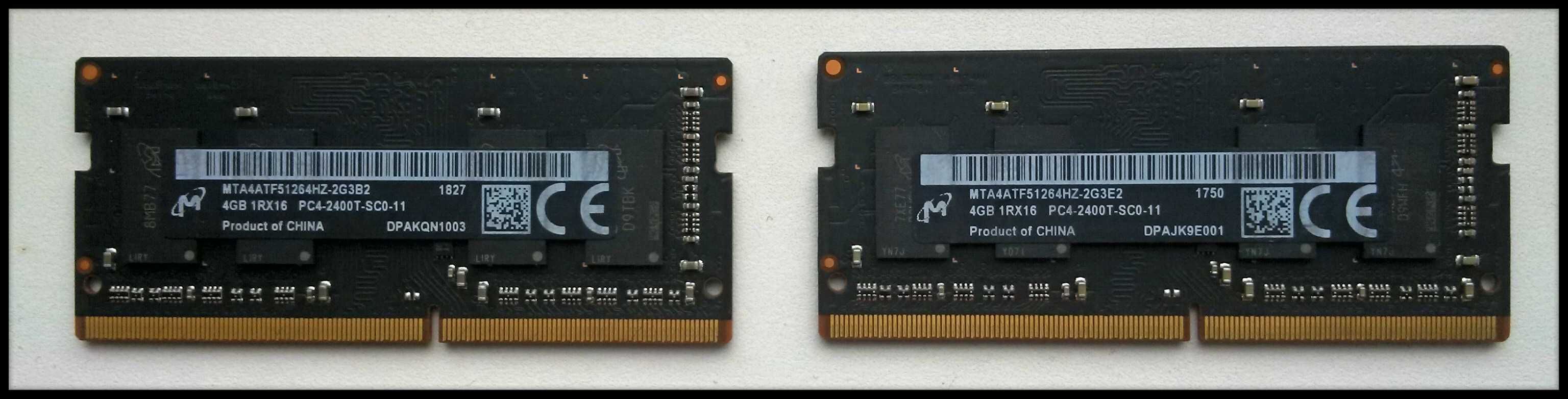 Оперативка планк ОЗУ Micron Crucial DDR4 SO-DIMM 2400 mhz RAM DRAM 4GB