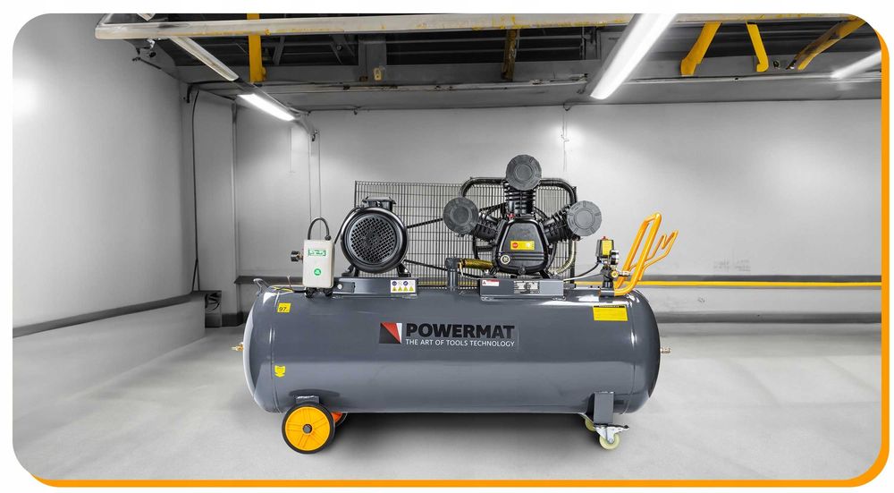 Kompresor olejowy 300l 8 bar sprężarka 400v 1200l/min + wąż