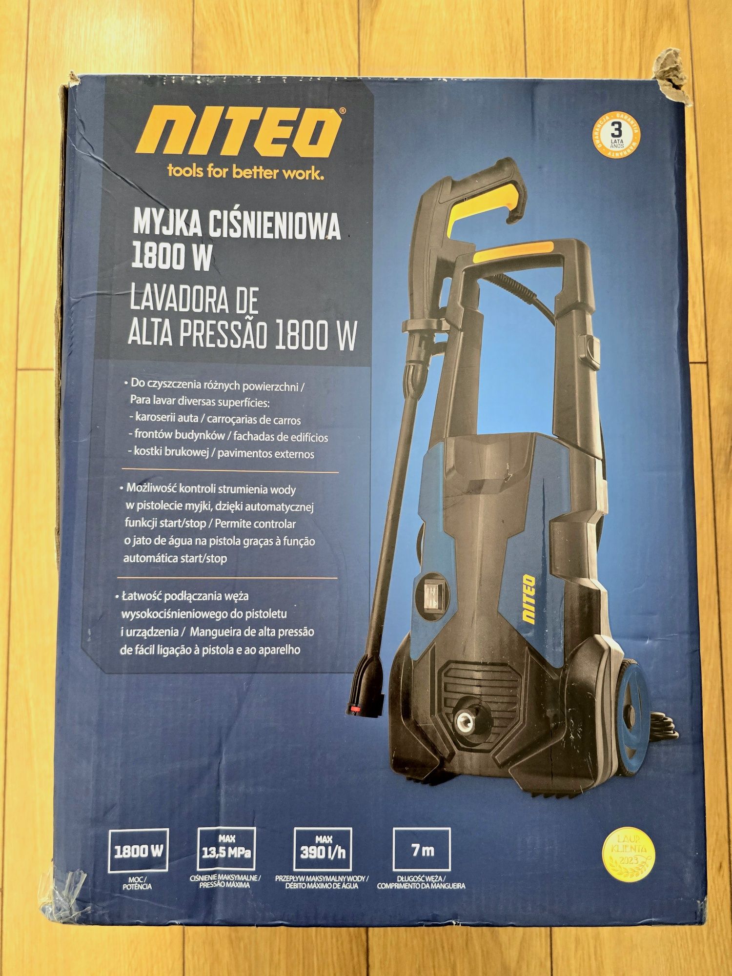 Nowa myjka cisnieniowa Niteo Tools 135 bar 1800W gwarancja Jak karcher