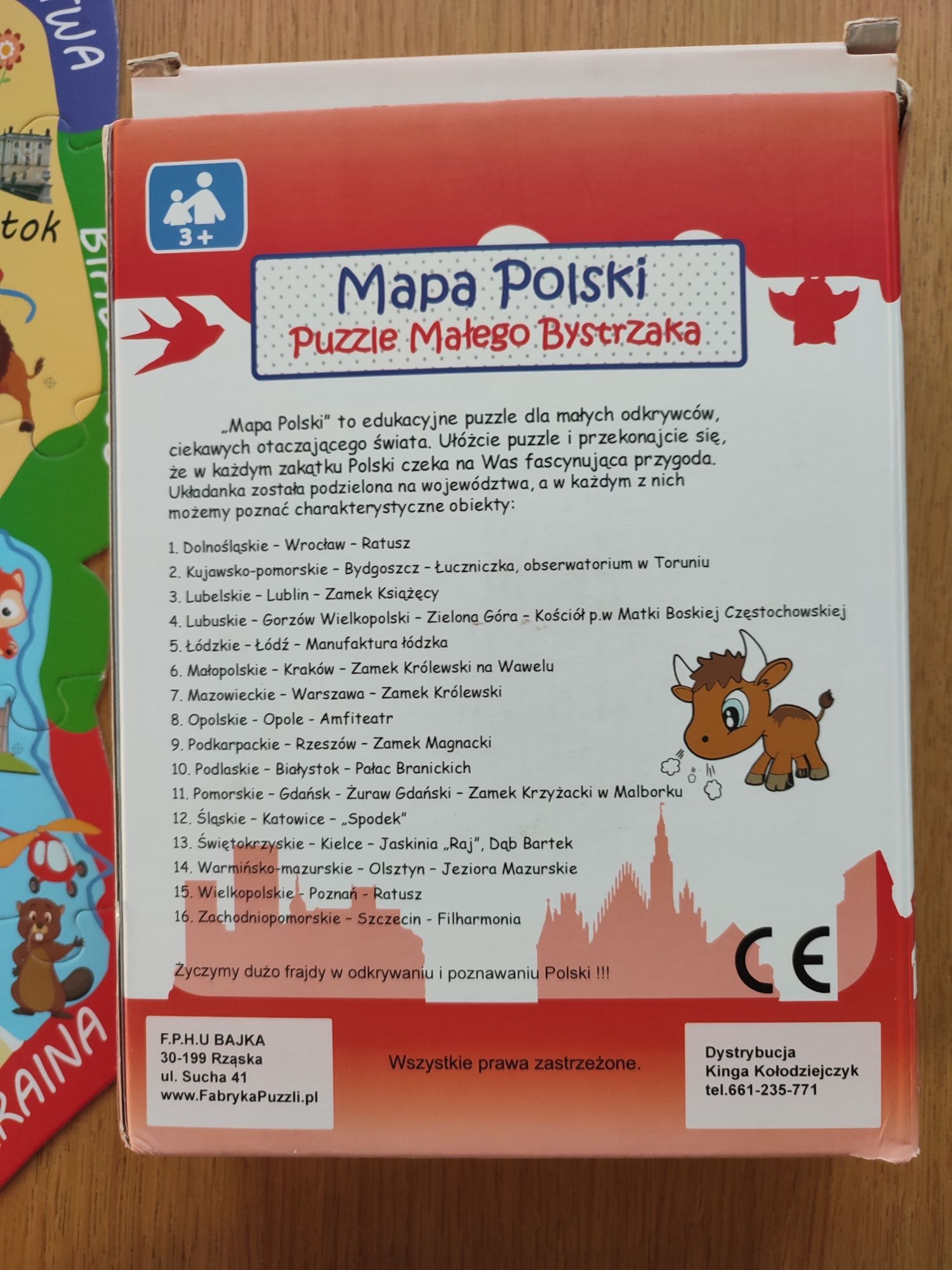 2xpuzzle mapa Polski i mapa Świata