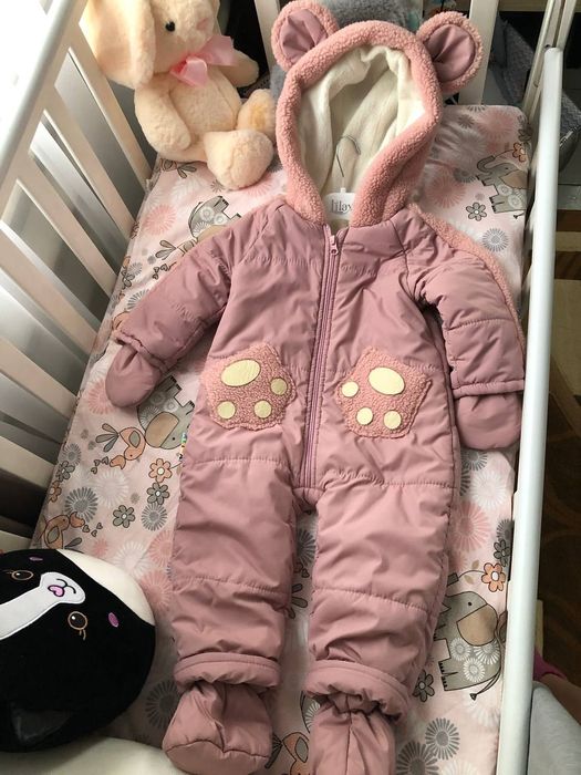 Дівчачий зимовий комбінезон