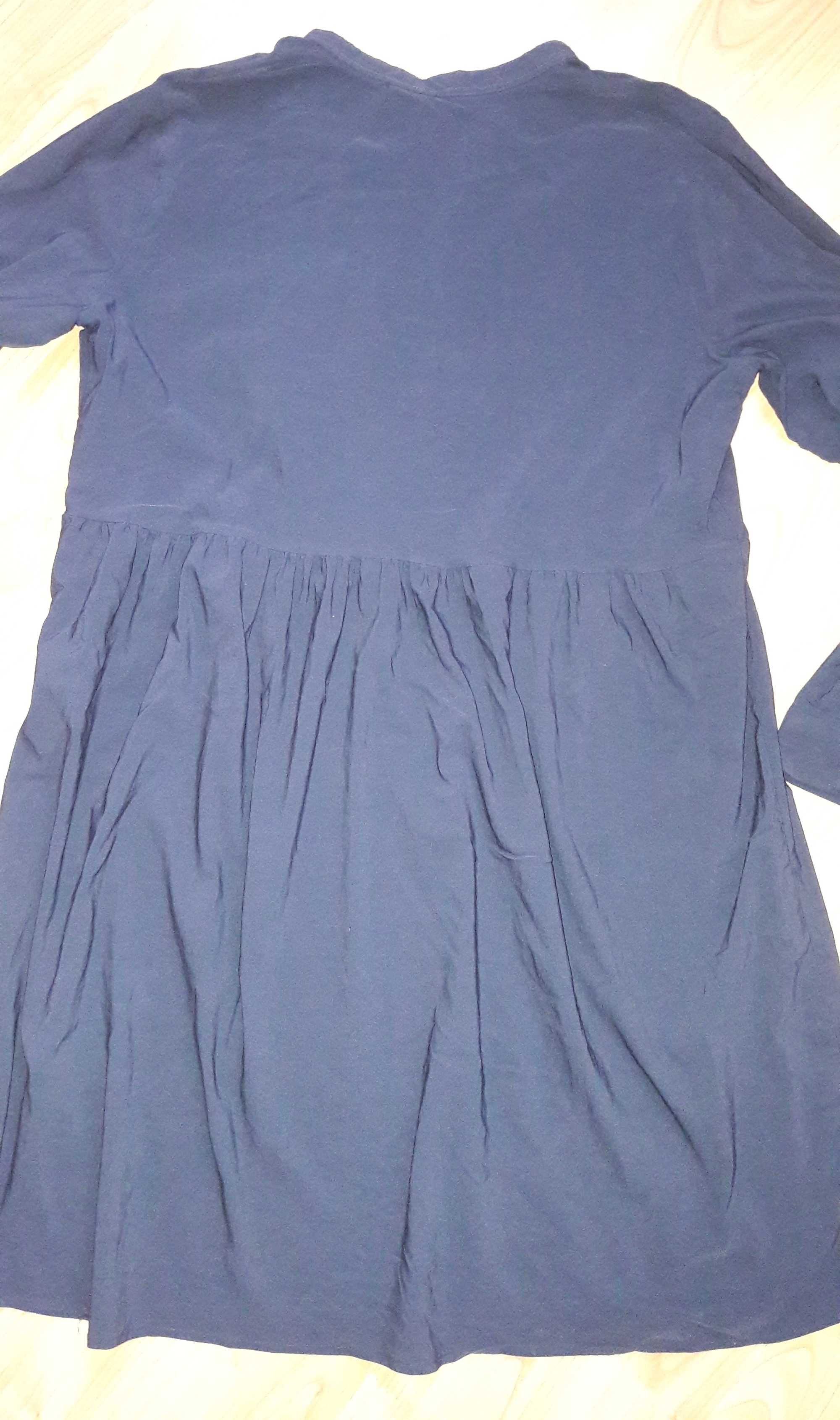 Granatowa luźna sukienka Amasra Collection XL