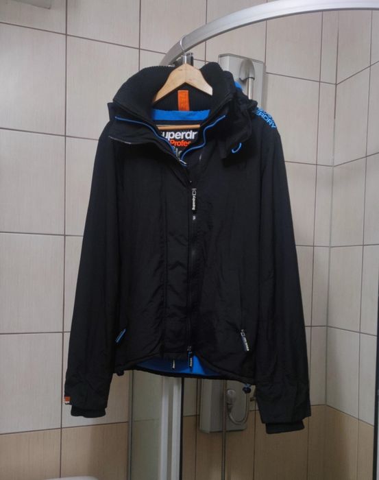 Kurtka męska XL Superdry JPN Japan niebieska czarna classic sport retr