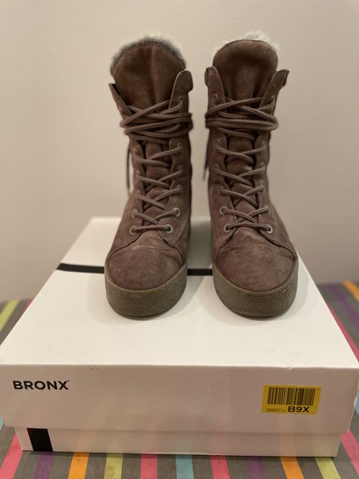 Botki na platformie BRONX