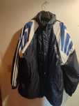 Casaco desportivo azul e branco Adidas XL