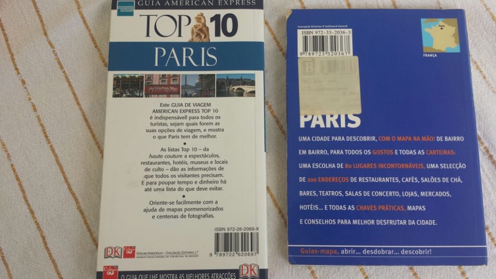 Conjunto de manuais turísticos de Paris - FNAC