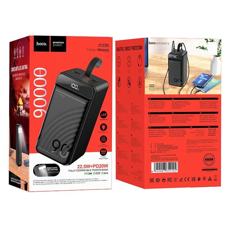 Powerbank Hoco  j123D 90000mah 22.5w павербанк