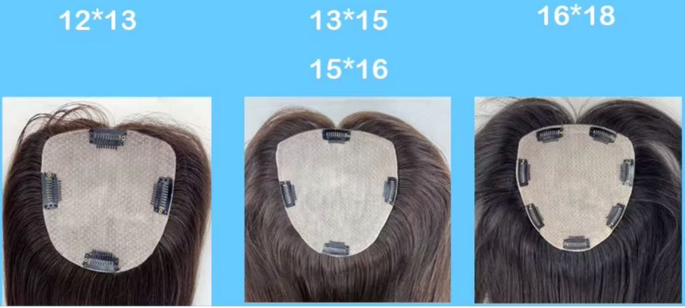 gęsty i długi topper z włosów dziewiczych europejskich czarny brąz