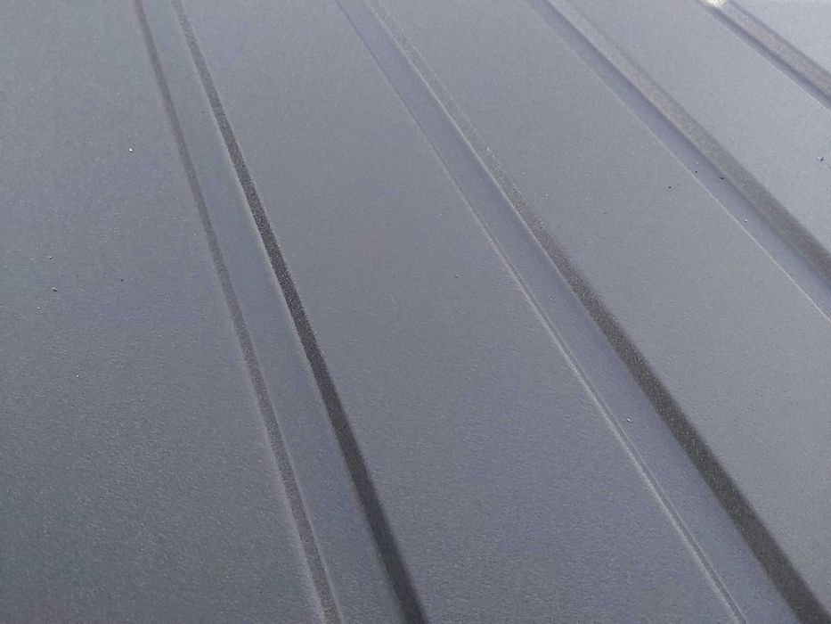 Blacha trapezowa T-7 7016PM antracyt mat grafit mat ściany drzwi komin
