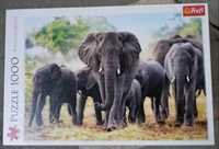 Puzzle 1000 Słonie