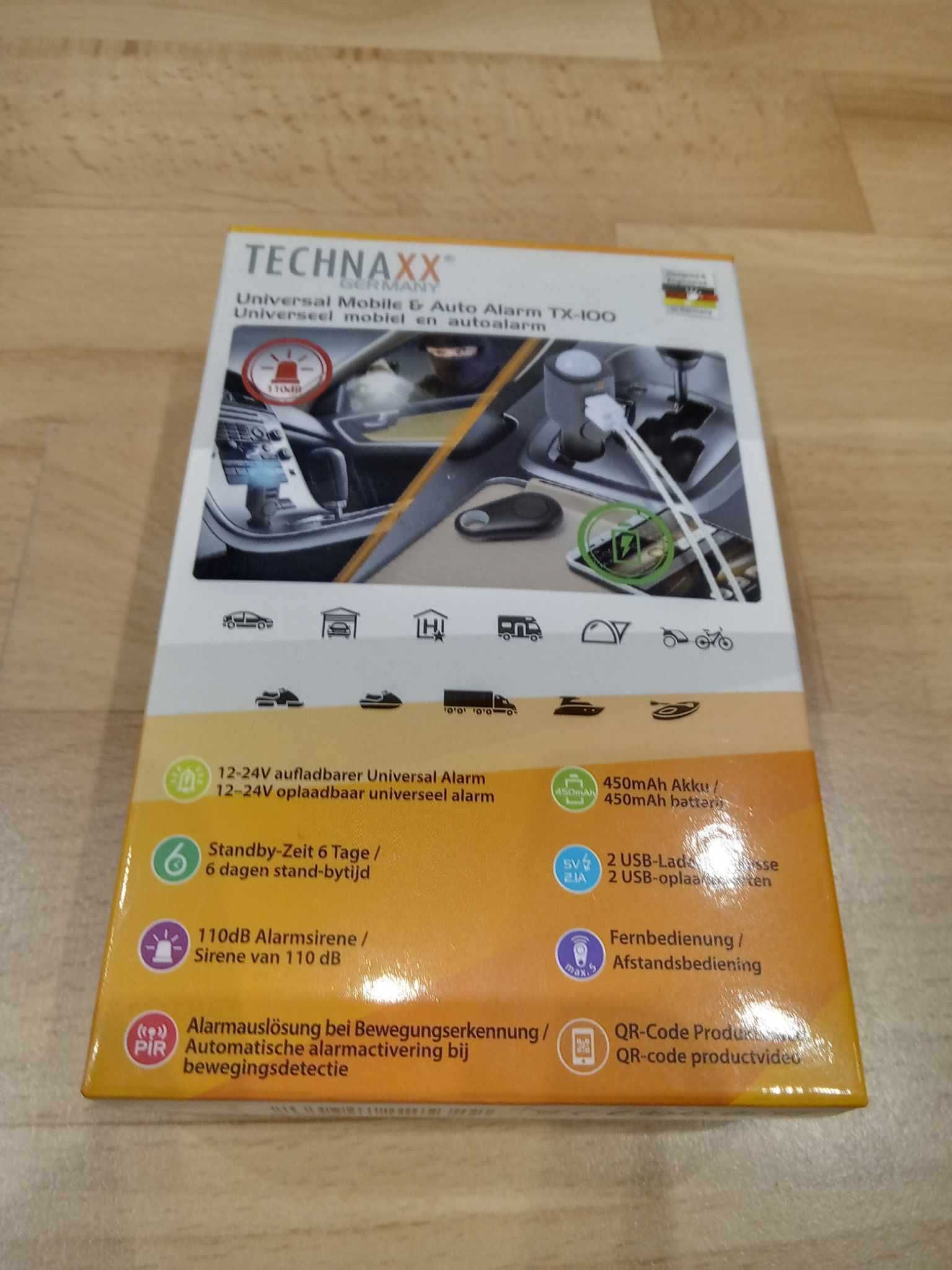 Alarm samochodowy Technaxx tx-100 - Nowy!