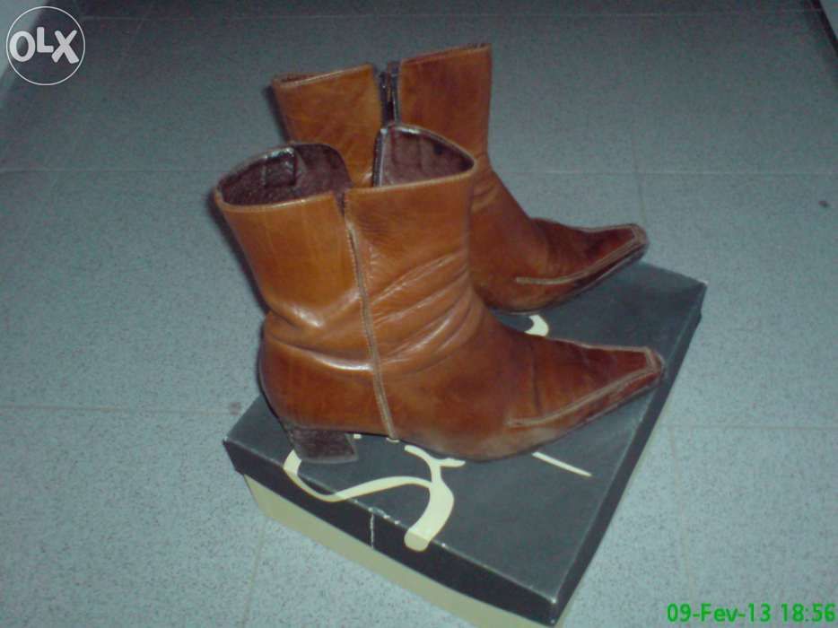 Botins pele camel, nº 39