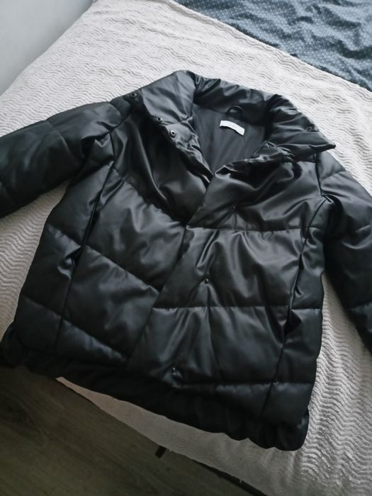 Kurtka skórzana puffer 40