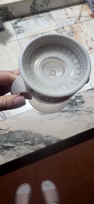 Copo de aprendizagem rosa